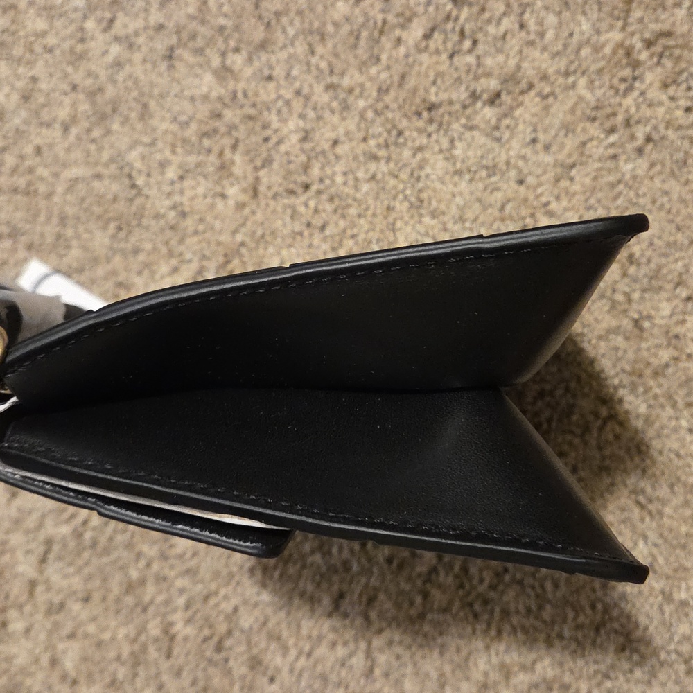 NWT Loeffler Randall Delphine Black Leather Clutch - Picture 5 of 11